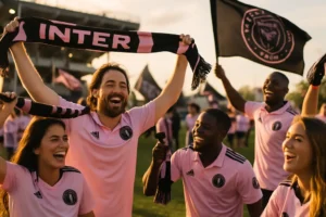 Miami Freedom Park stadium with supporters arriving before an Inter Miami match