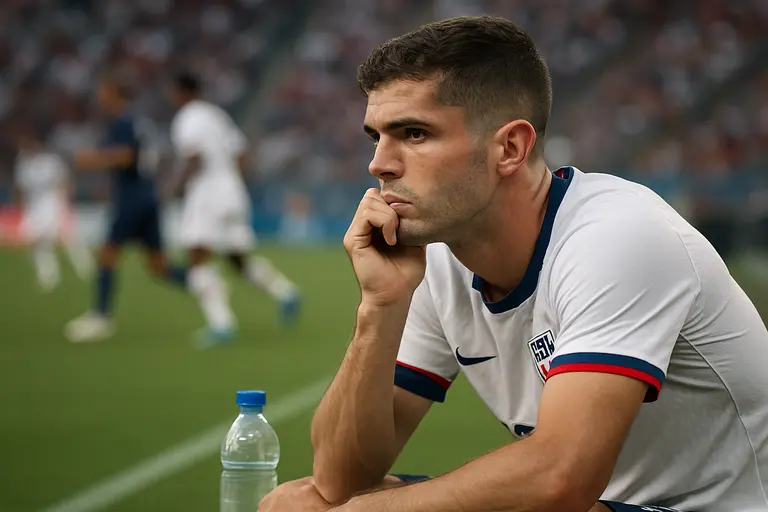 United States attacker shaping to shoot under pressure from a defender